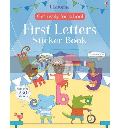 Get Ready for School: First Letters Sticker Book Jessica Greenwell Usborne 9781409597551