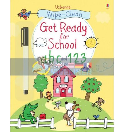 Wipe-Clean Get Ready for School: abc and 123 Jessica Greenwell Usborne 9781409563297