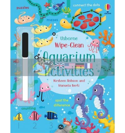 Wipe-Clean Aquarium Activities Kirsteen Robson Usborne 9781474986830