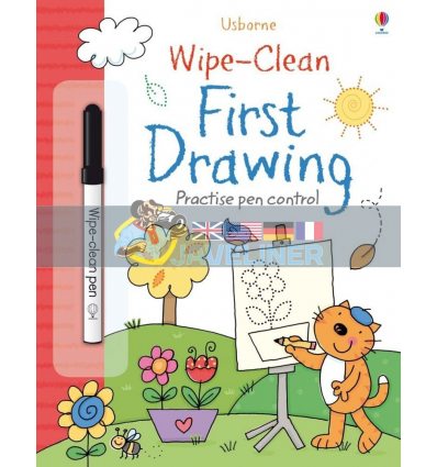 Wipe-Clean First Drawing Jessica Greenwell Usborne 9781409563280
