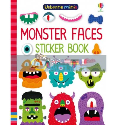 Monster Faces Sticker Book Krysia Ellis Usborne 9781474960311