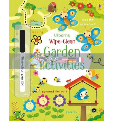 Wipe-Clean Garden Activities Dania Florino Usborne 9781474919005
