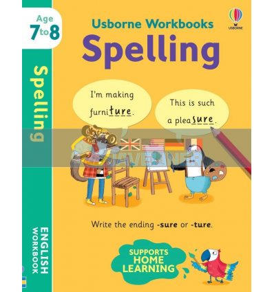 Usborne Workbooks: Spelling (Age 7 to 8) Elisa Paganelli Usborne 9781474991049