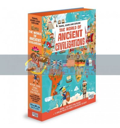 Travel, Learn and Explore: The World of Ancient Civilisations Book and Puzzle Irena Trevisan Sassi 9788868606909