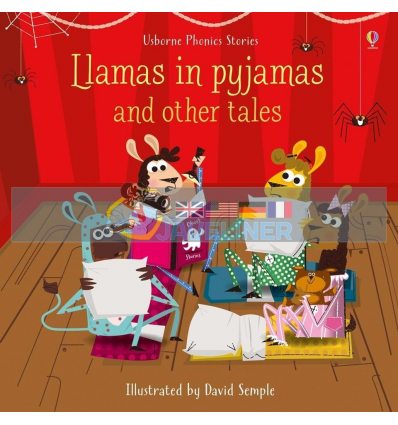 Llamas in Pyjamas and Other Tales with Audio CD David Semple Usborne 9781474907262