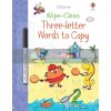 Wipe-Clean Three-Letter Words to Copy Gareth Williams Usborne 9781474968393