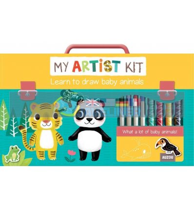 My Artist Kit: Learn to Draw Baby Animals Auzou 9782733856307