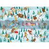 Animals on Ice Book and Giant Puzzle Ester Tome Sassi 9788830301542