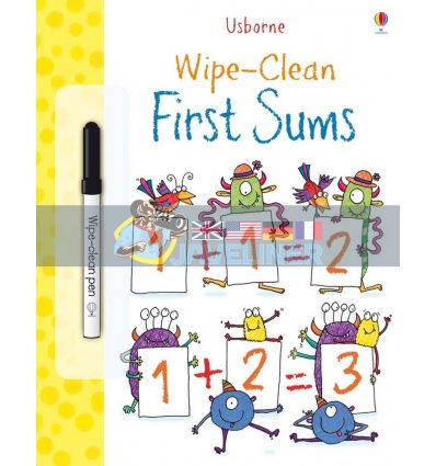 Wipe-Clean First Sums Jessica Greenwell Usborne 9781409551492