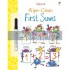 Wipe-Clean First Sums Jessica Greenwell Usborne 9781409551492