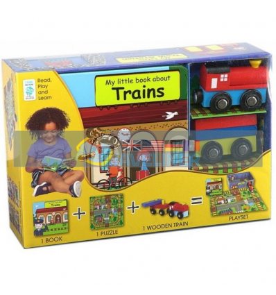 Книга с игрушкой My Little Train Station 9788778841346 Globe Publishing