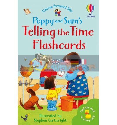 Usborne Farmyard Tales: Poppy and Sam's Telling the Time Flashcards Sam Smith Usborne 9781474985871