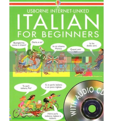 Italian for Beginners with Audio CD Angela Wilkes Usborne 9780746046425